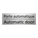 Porte automatique - Automatic door