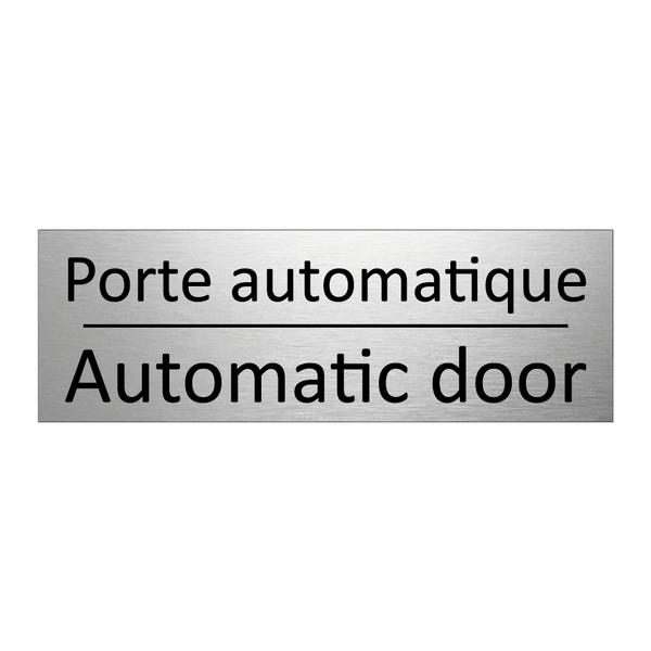 Porte automatique - Automatic door