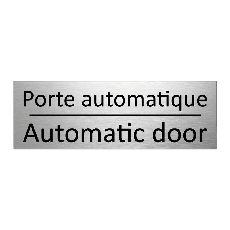 Porte automatique - Automatic door
