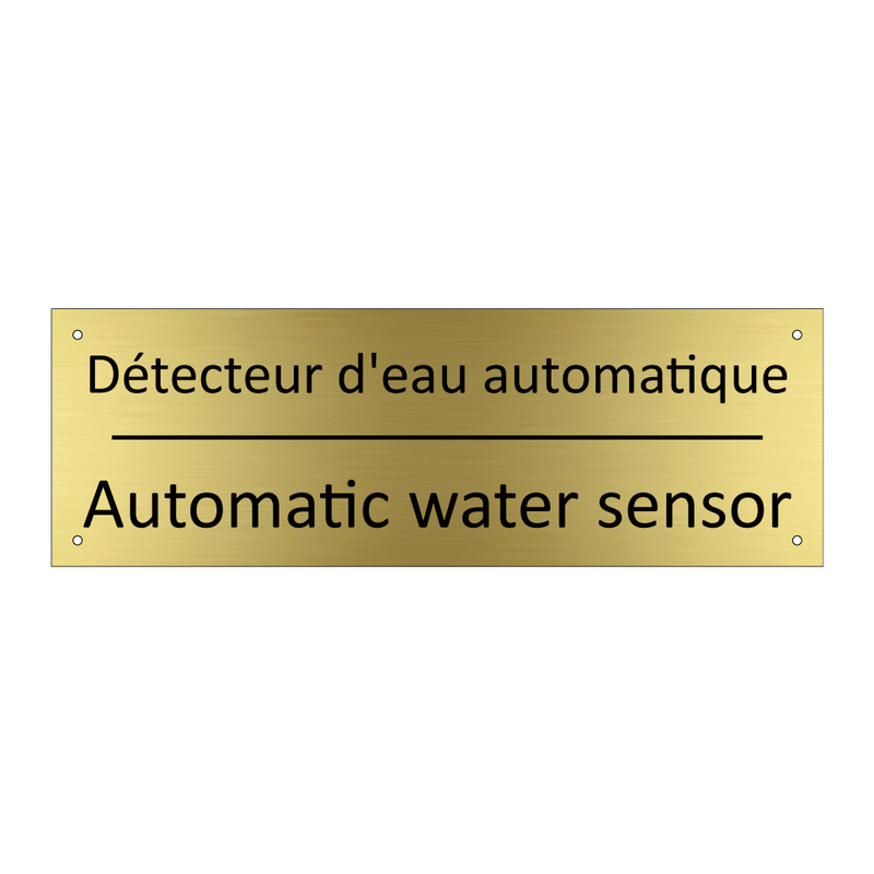 Détecteur d'eau automatique - Automatic water sensor
