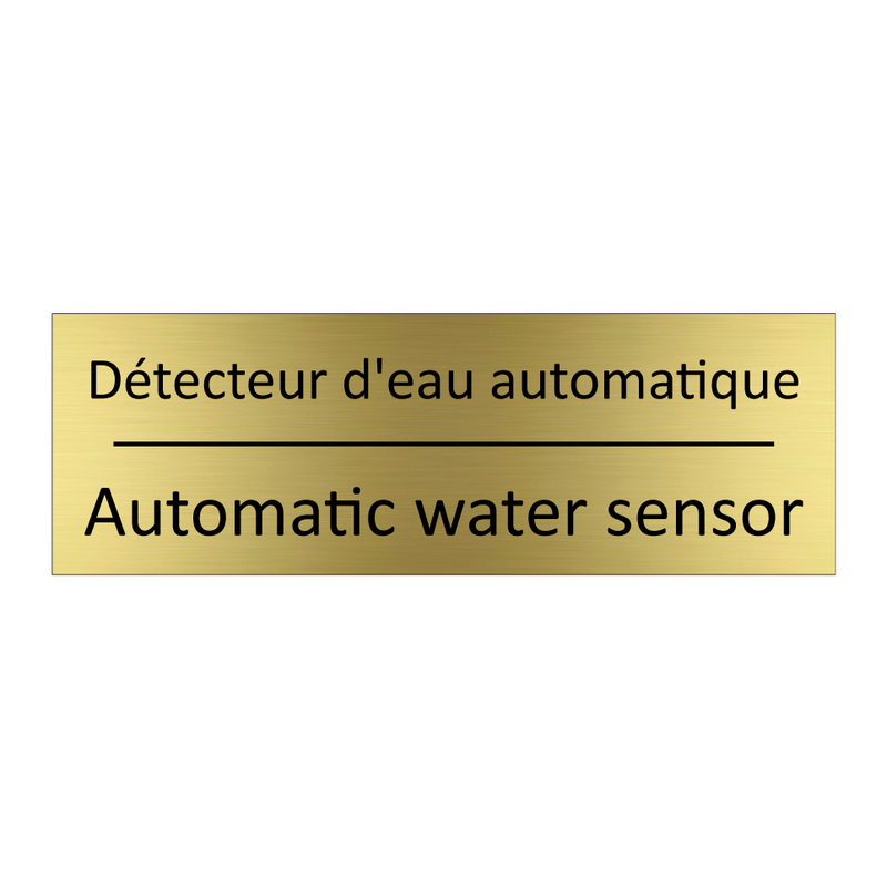 Détecteur d'eau automatique - Automatic water sensor
