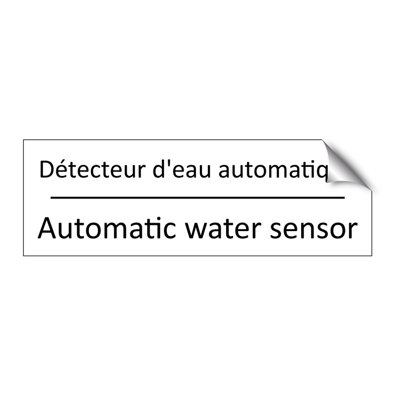 Détecteur d'eau automatique - Automatic water sensor