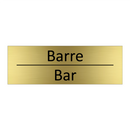Barre - Bar