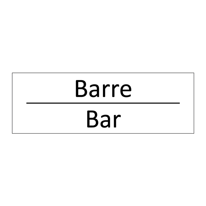 Barre - Bar