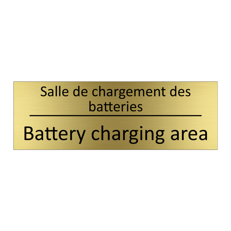 Salle de chargement des batteries /.../ - Battery charging area