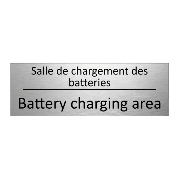 Salle de chargement des batteries /.../ - Battery charging area