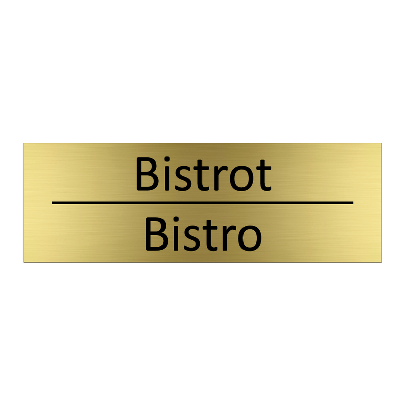 Bistrot - Bistro
