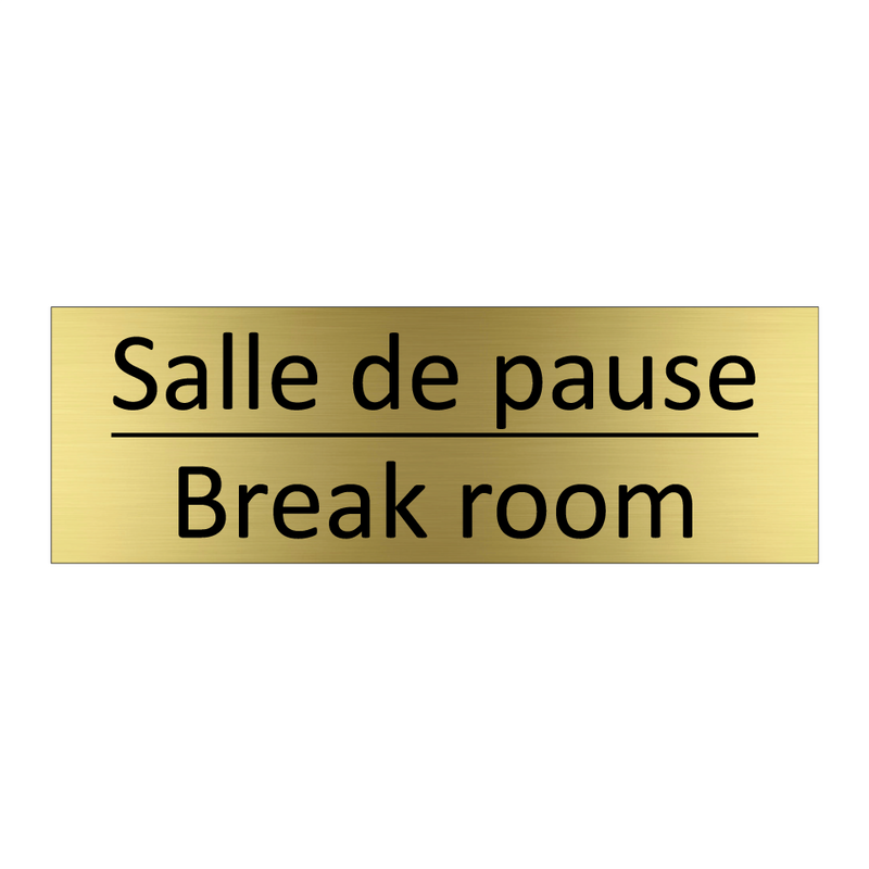 Salle de pause - Break room