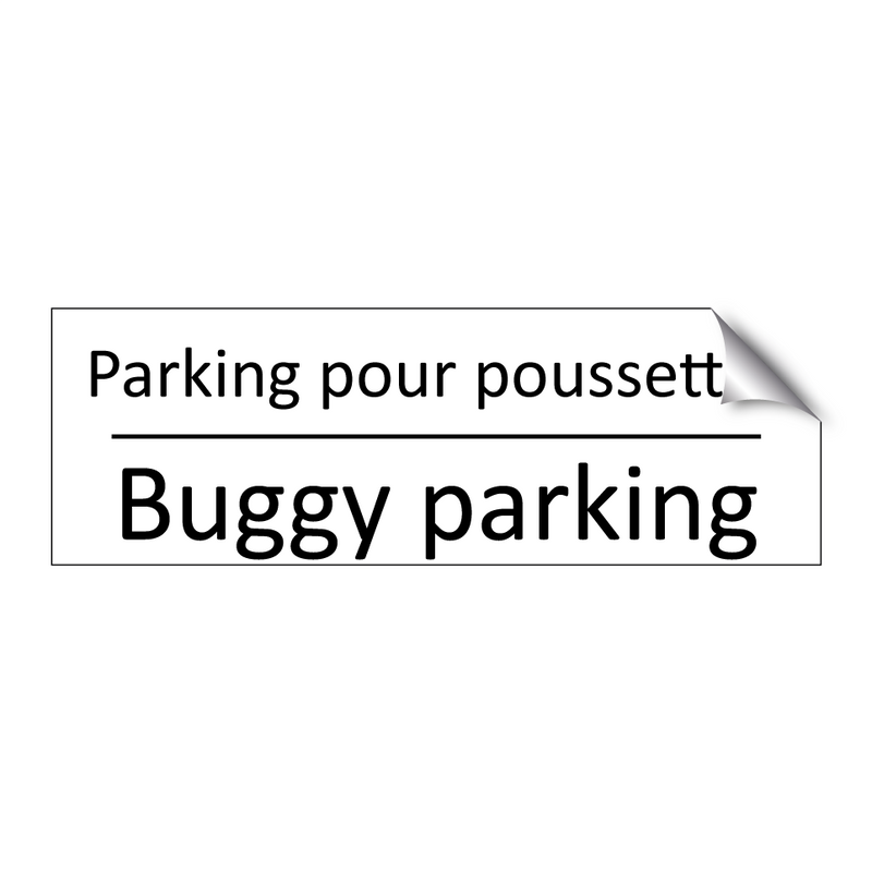 Parking pour poussettes - Buggy parking