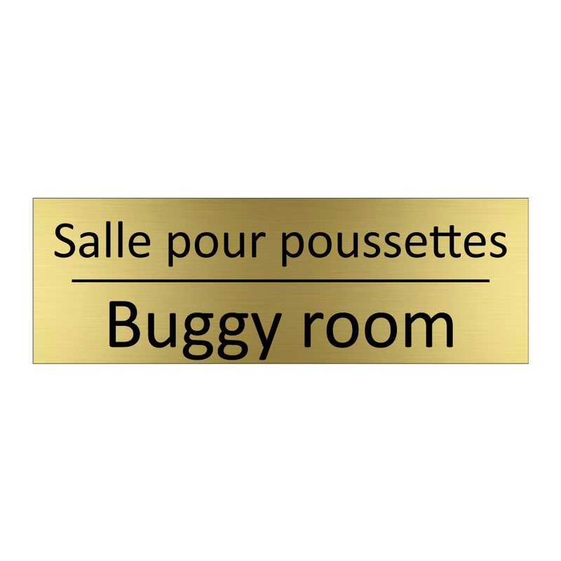 Salle pour poussettes - Buggy room