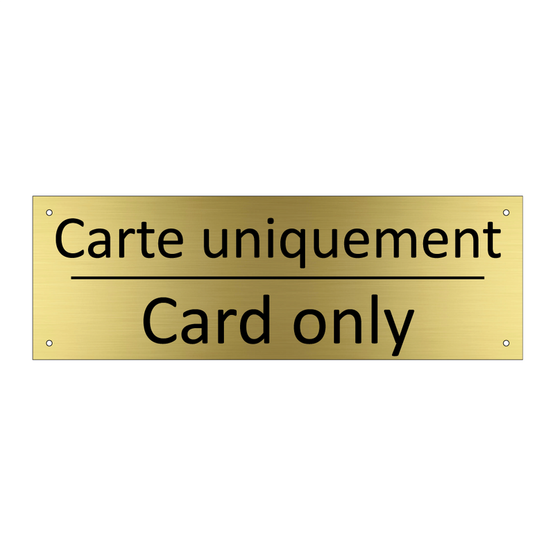 Carte uniquement - Card only