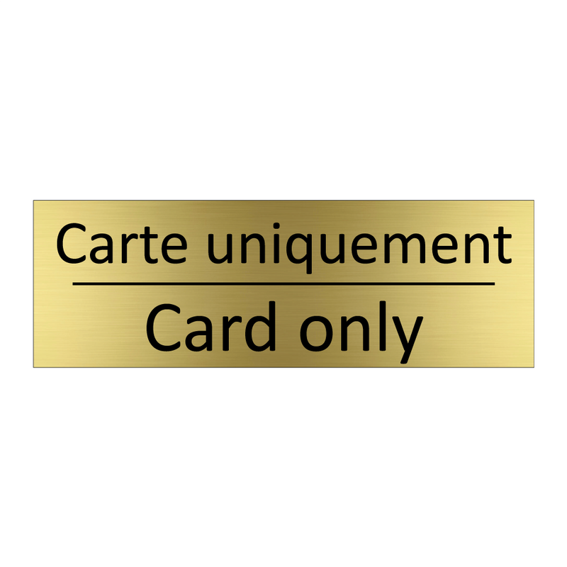 Carte uniquement - Card only