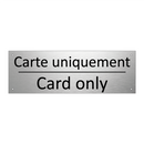 Carte uniquement - Card only