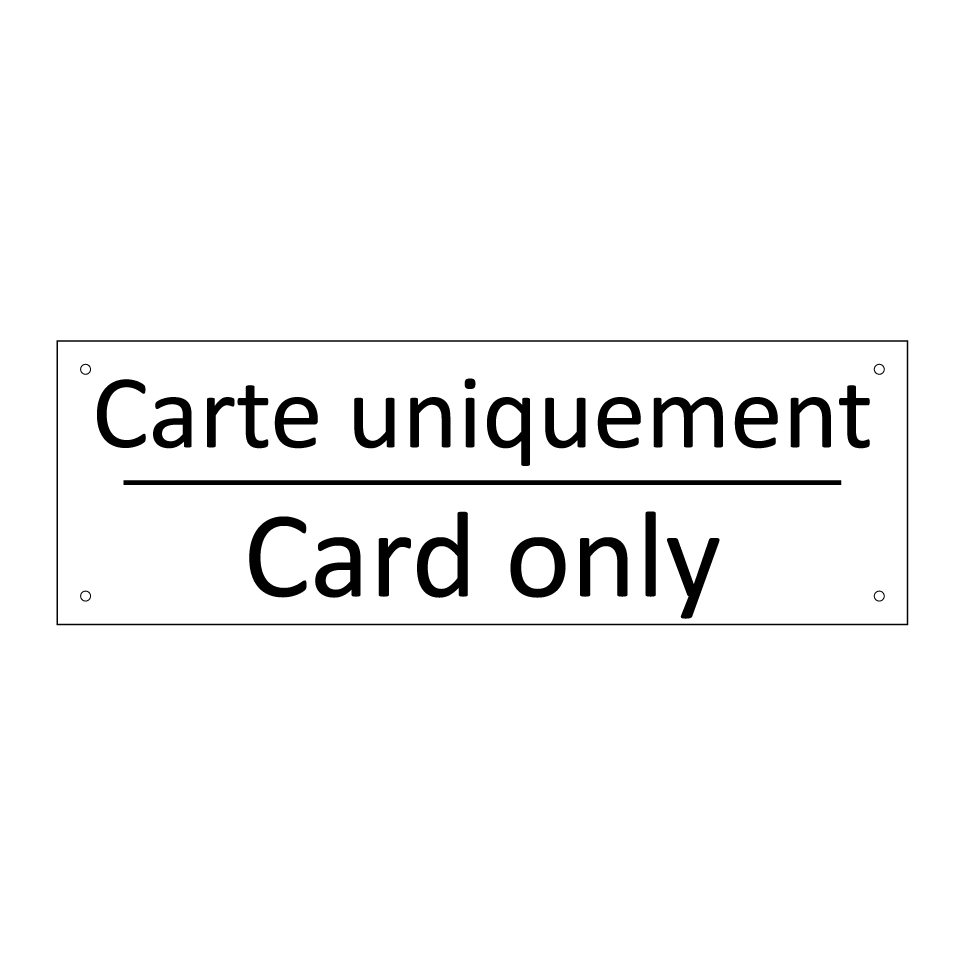 Carte uniquement - Card only