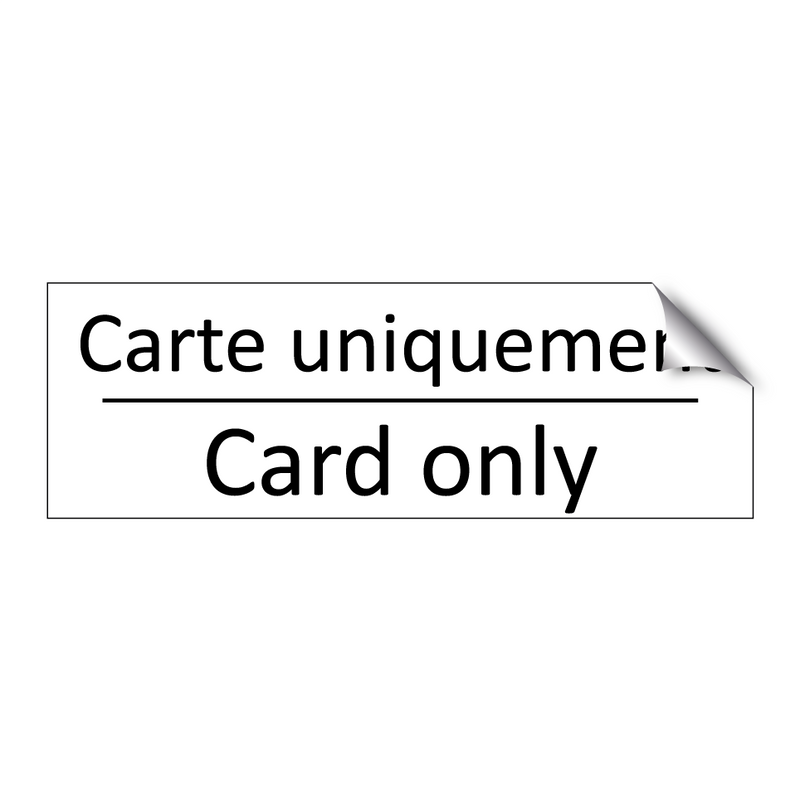 Carte uniquement - Card only