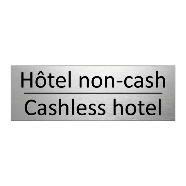 Hôtel non-cash - Cashless hotel