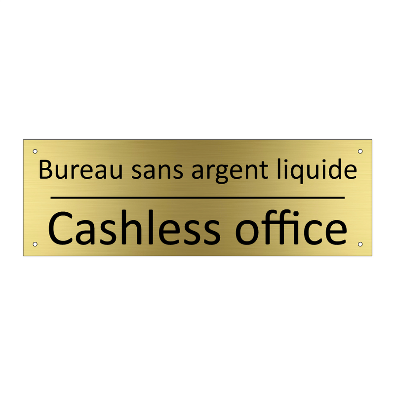 Bureau sans argent liquide - Cashless office