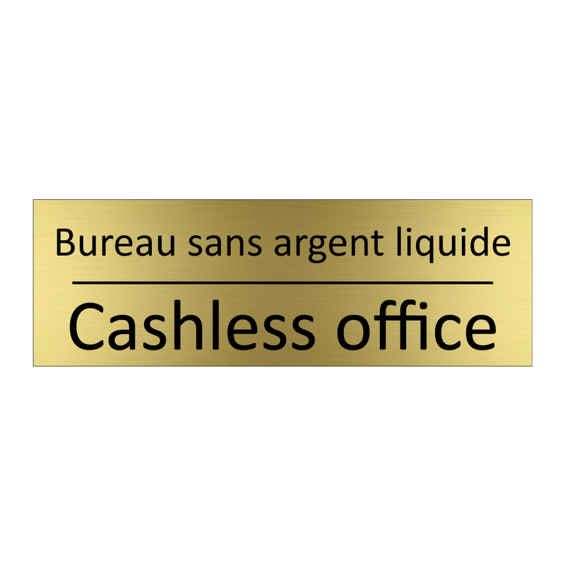 Bureau sans argent liquide - Cashless office