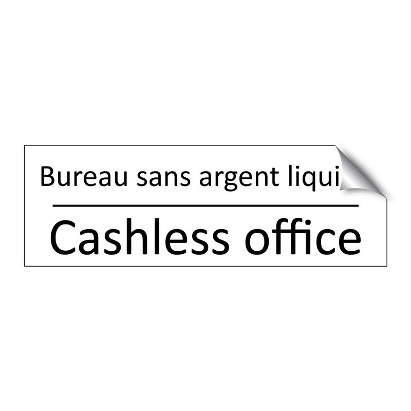 Bureau sans argent liquide - Cashless office