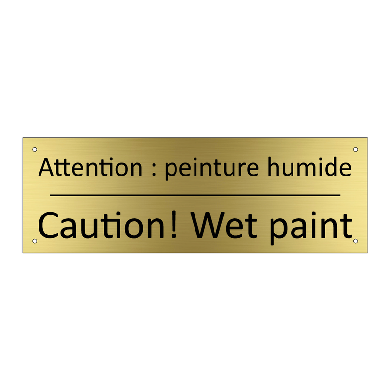 Attention : peinture humide - Caution! Wet paint