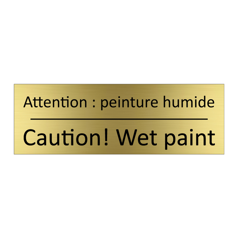 Attention : peinture humide - Caution! Wet paint