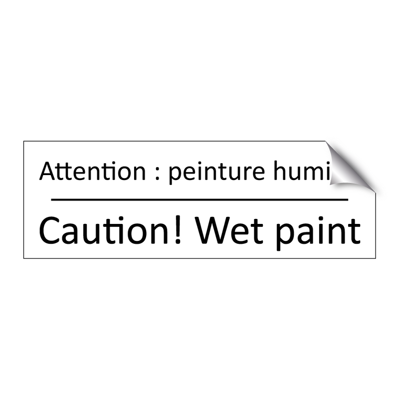 Attention : peinture humide - Caution! Wet paint