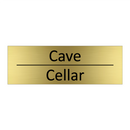 Cave - Cellar