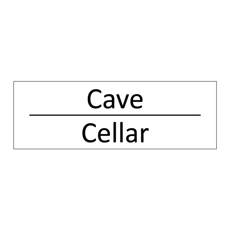 Cave - Cellar