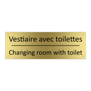 Vestiaire avec toilettes - Changing room with toilet