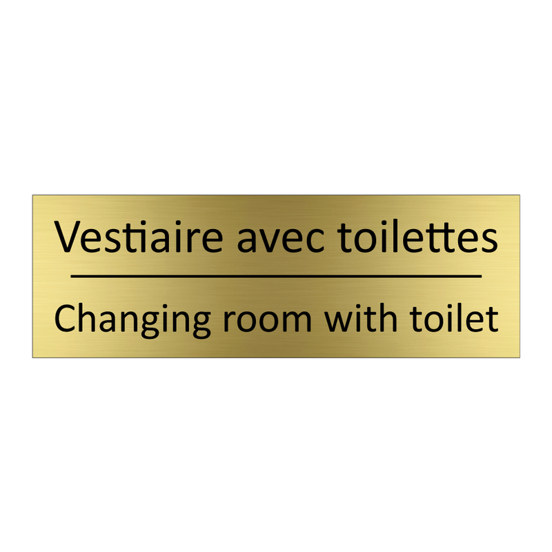 Vestiaire avec toilettes - Changing room with toilet