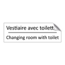 Vestiaire avec toilettes - Changing room with toilet