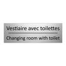 Vestiaire avec toilettes - Changing room with toilet