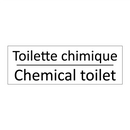Toilette chimique - Chemical toilet
