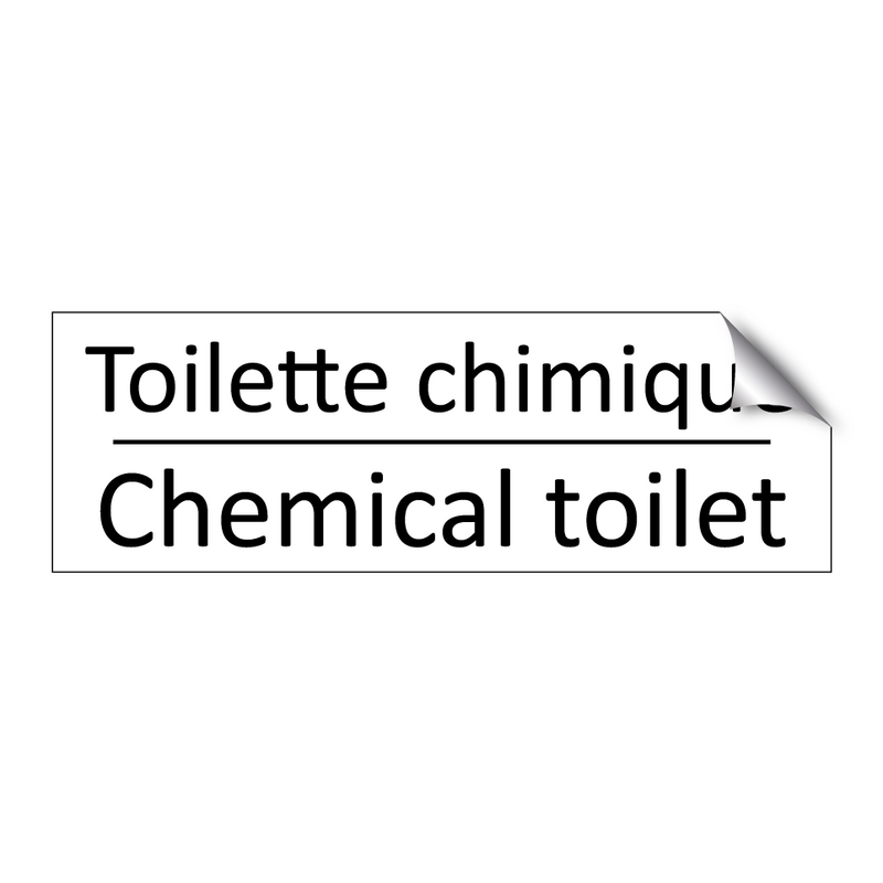 Toilette chimique - Chemical toilet