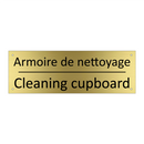 Armoire de nettoyage - Cleaning cupboard