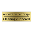 Armoire de nettoyage - Cleaning cupboard