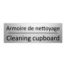 Armoire de nettoyage - Cleaning cupboard
