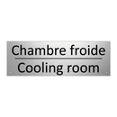 Chambre froide - Cooling room