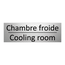 Chambre froide - Cooling room