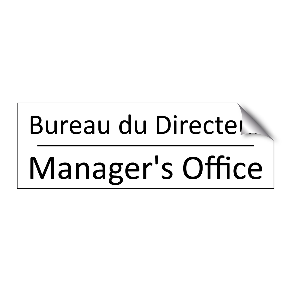 Bureau du Directeur - Manager's Office