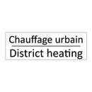 Chauffage urbain - District heating