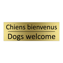 Chiens bienvenus - Dogs welcome