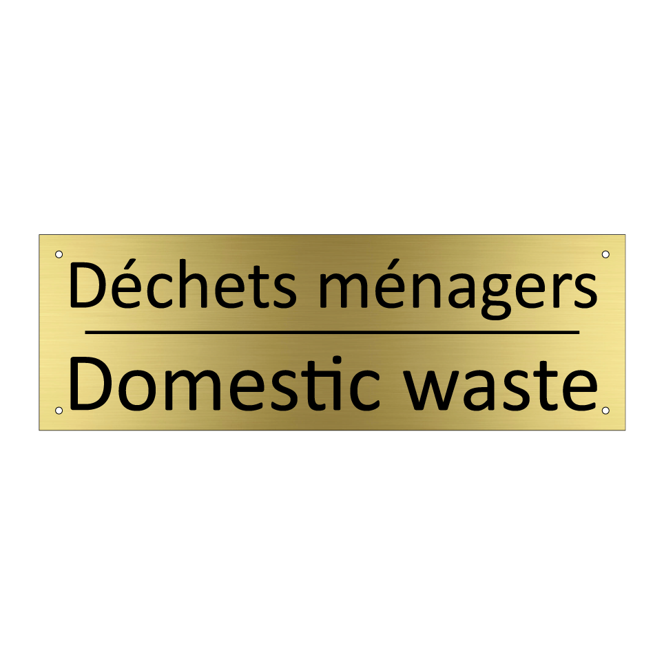 Déchets ménagers - Domestic waste