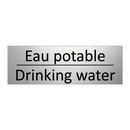 Eau potable - Drinking water