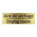 Aire de séchage - Drying room
