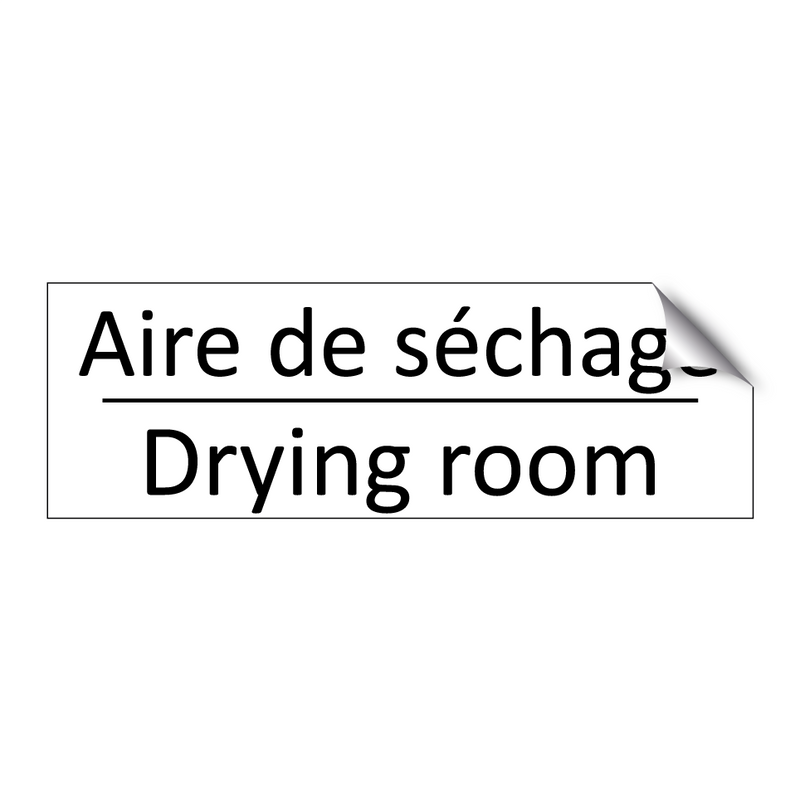 Aire de séchage - Drying room