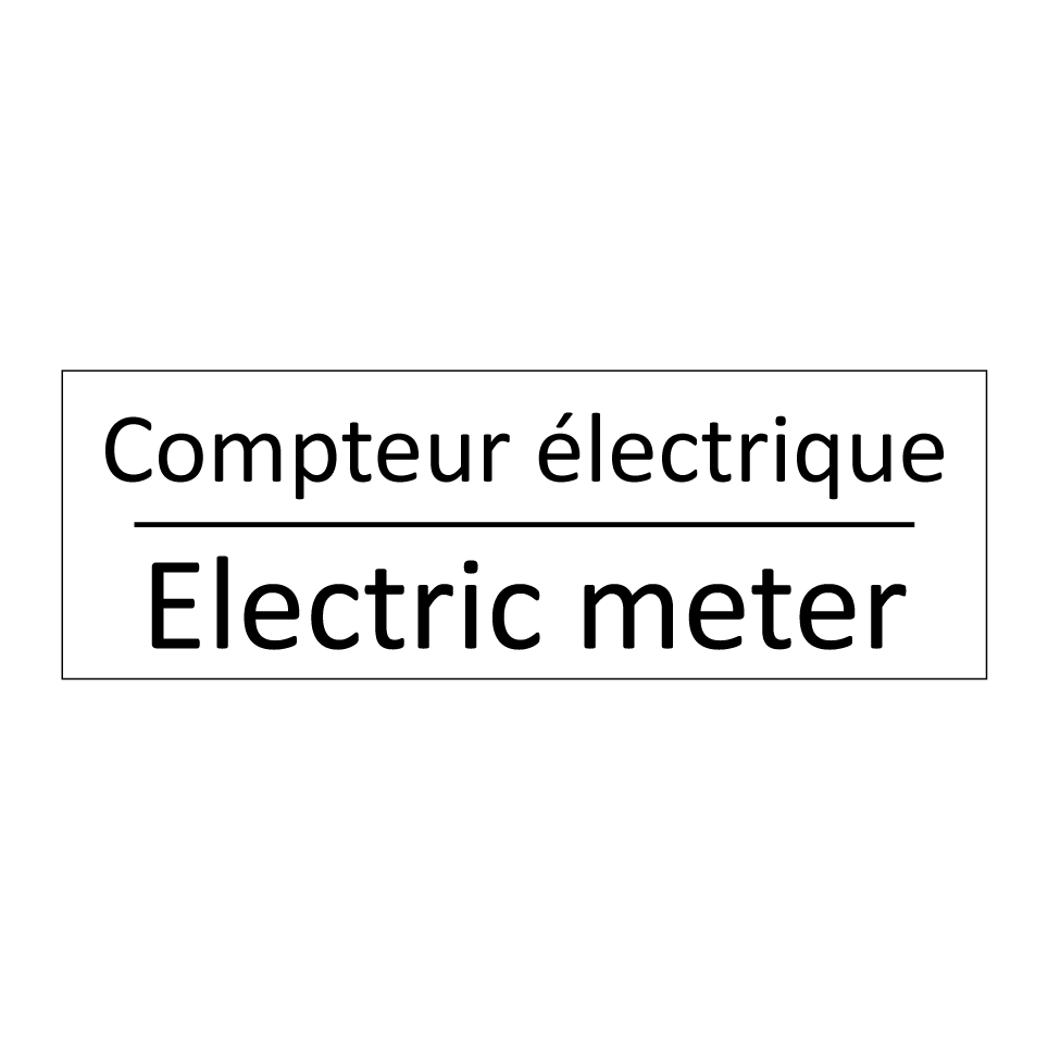 Compteur électrique - Electric meter