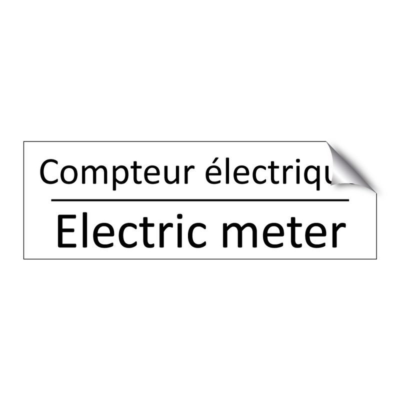 Compteur électrique - Electric meter