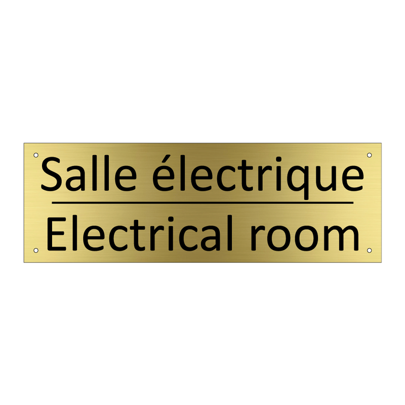 Salle électrique - Electrical room