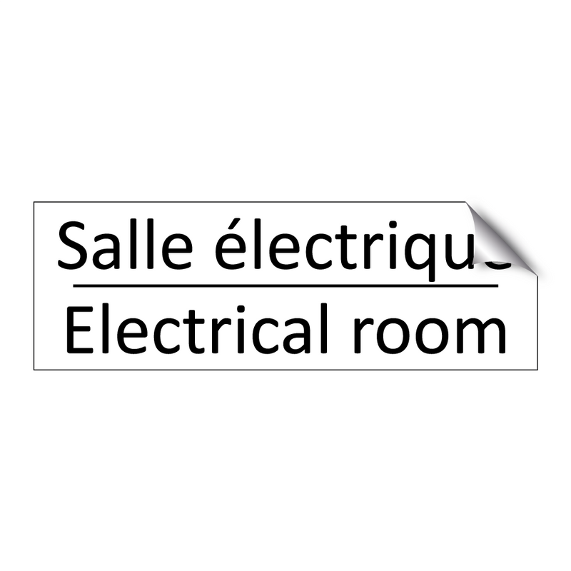 Salle électrique - Electrical room